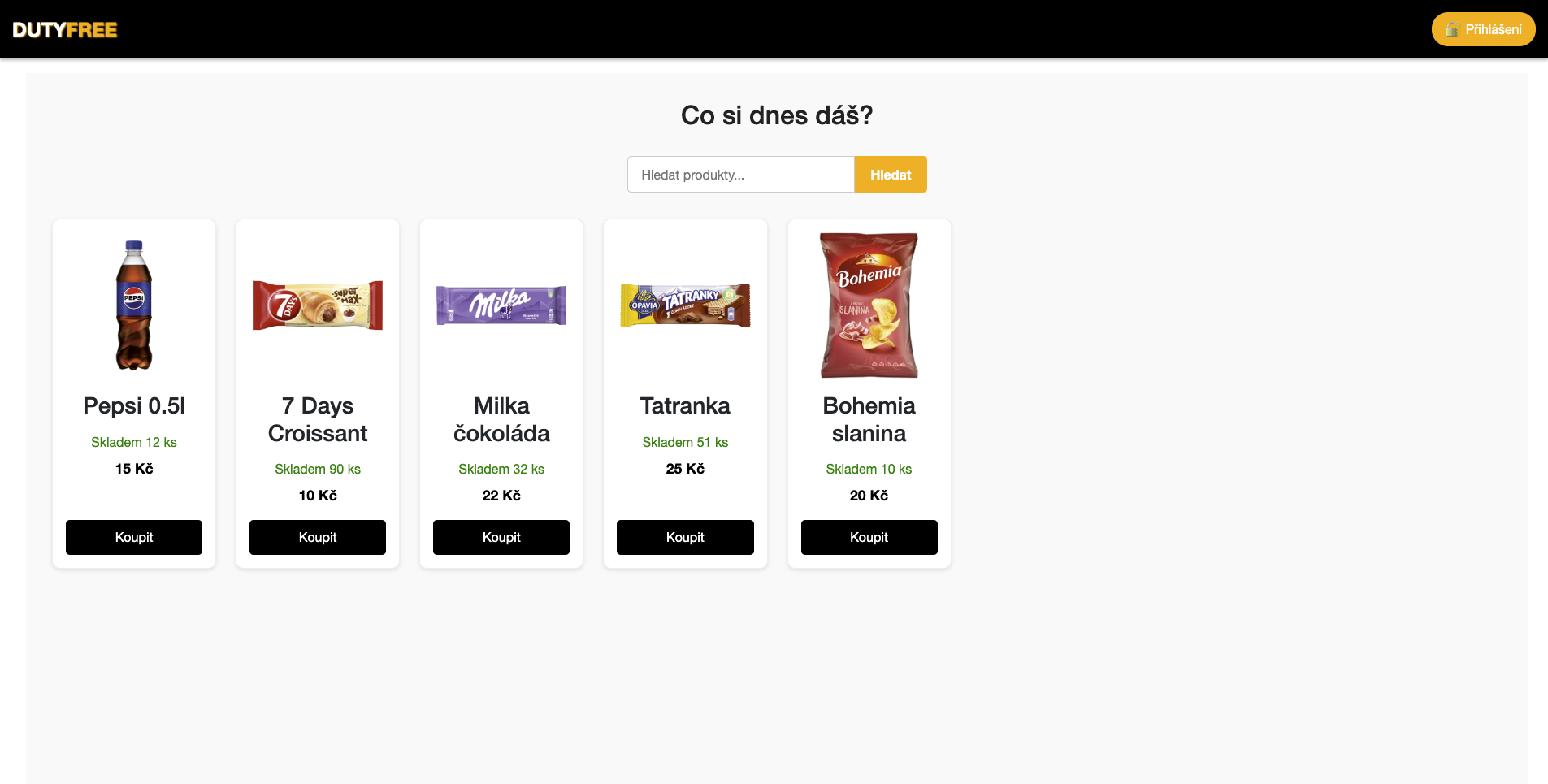 DutyFree – E-shop (Blogic)